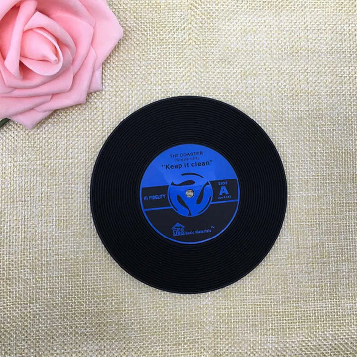 Lisslune | Non-slip vinyl record coasters