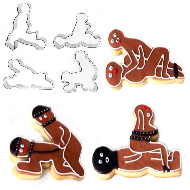 Lisslune | Kamasutra Cookie Cutter made of Stainless Steel (4 pieces)