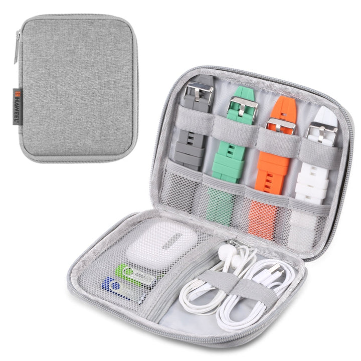 Lisslune | HAWEEL Watch Band Organizer Box Headphones / U-Disk / Digital Cable Storage Box (Gray)