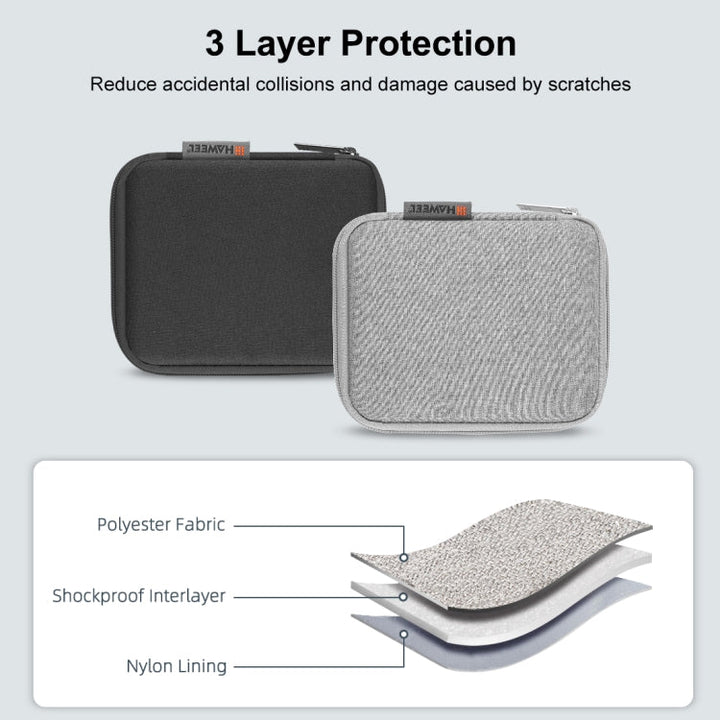 Lisslune | HAWEEL Watch Band Organizer Box Headphones / U-Disk / Digital Cable Storage Box (Gray)