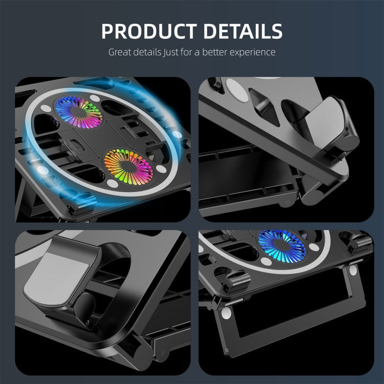Lisslune | Gaming RGB Laptop Cooler Table Stand