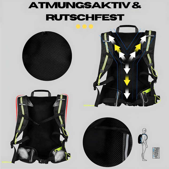 Lisslune | Multifunctional Hydration Backpack with 10 L Volume & Hydration System