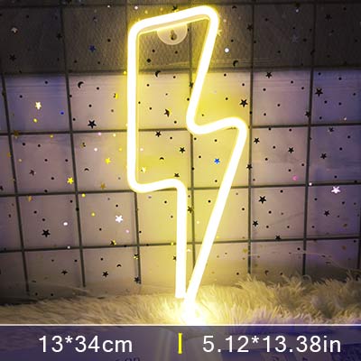 Lisslune | Led Lightning Neon Sign Wall Decor