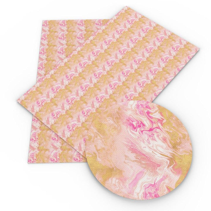 Lisslune | Floral Elegance Synthetic Leather Craft Sheets - Creative Essentials