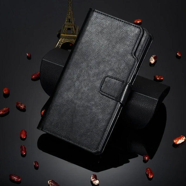 Lisslune | Foldable iPhone Leather Case with Card Slots
