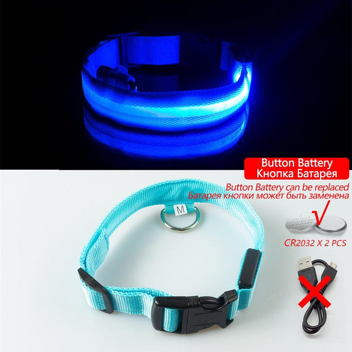 Lisslune | Light & Protect: Rechargeable Waterproof LED Dog Collar for Enhanced Nighttime Safety