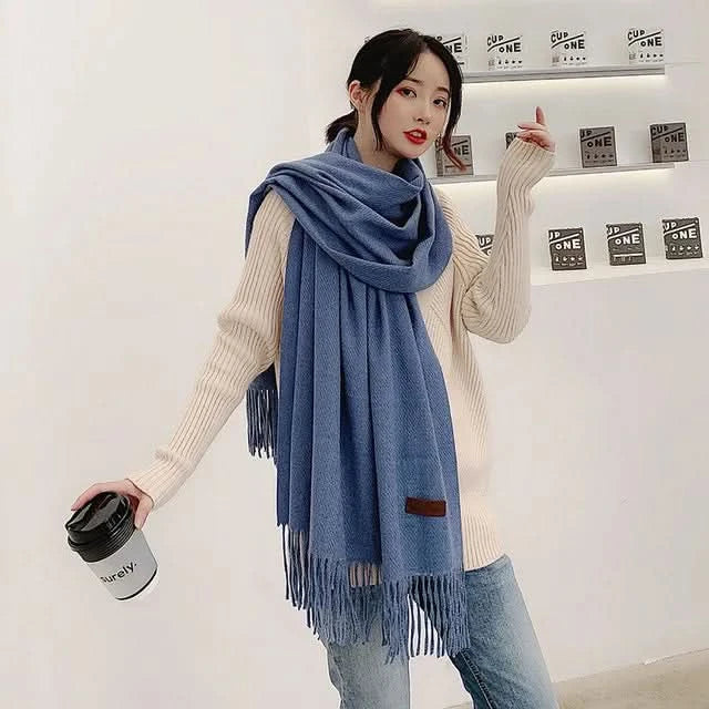 Lisslune | Women’s Cotton Winter Scarf – Soft, Warm, Elegant Style
