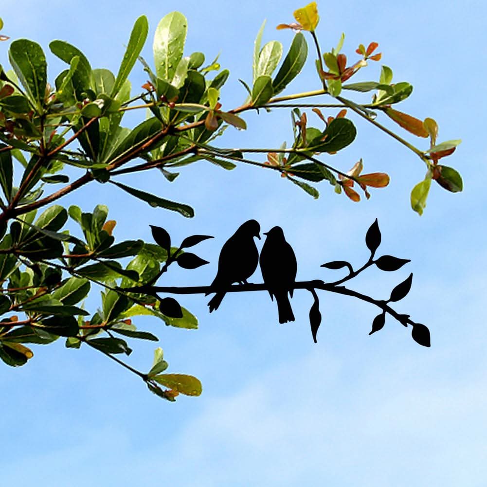 Lisslune | Metal Bird Garden Decor – Dancer Silhouette