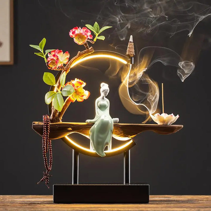 Lisslune | Zen Serenity Waterfall Backflow Incense Burner