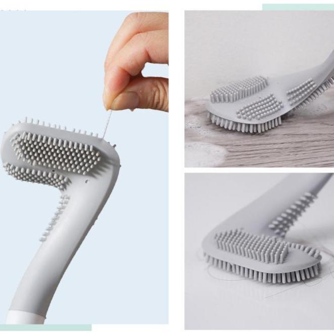 Lisslune | Silicone Toilet Brush Shaped for Corners