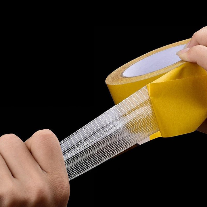 Lisslune | High-strength double-sided grid fiber adhesive tape for versatile bonding