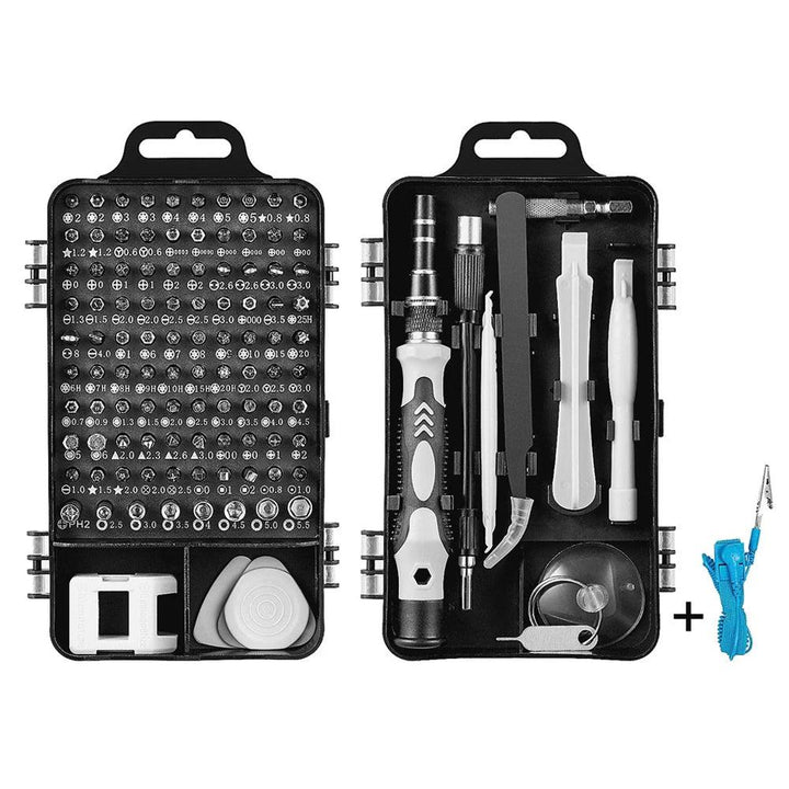 Lisslune | 110-piece magnetic precision tool set for home and professional repairs in sturdy stainless steel