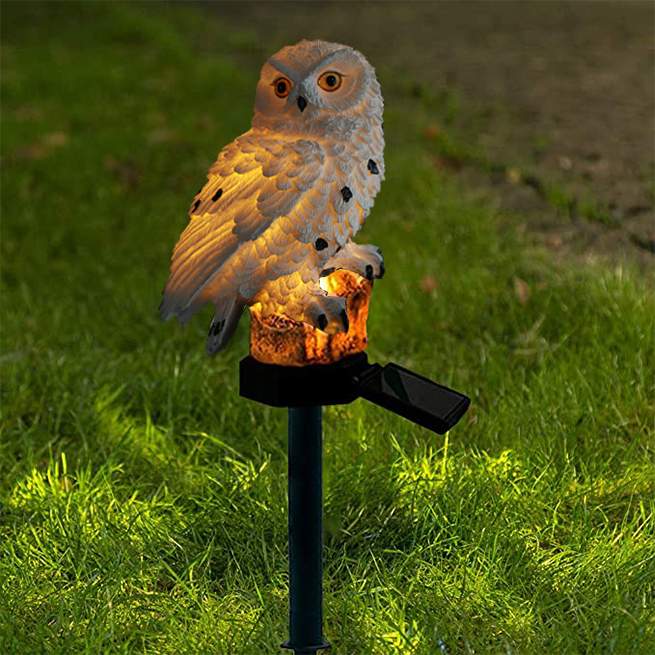 Lisslune | Solar Garden Light Owl – LED Outdoor Light for Garden, Terrace and Balcony, weatherproof
