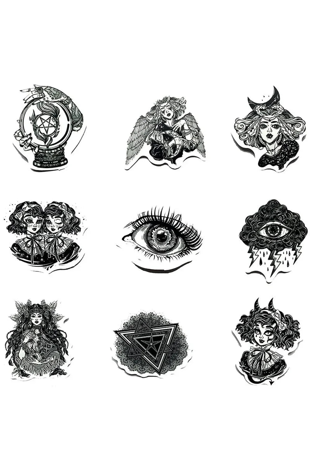 Lisslune | White Gothic Scrapbooking Stickers