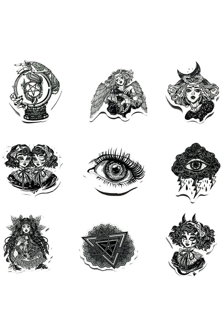 Lisslune | White Gothic Scrapbooking Stickers