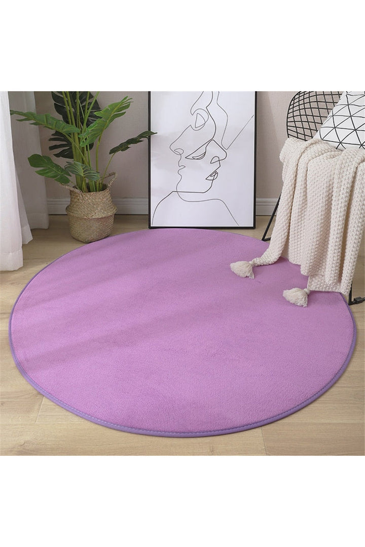 Lisslune | round rug with coral pattern