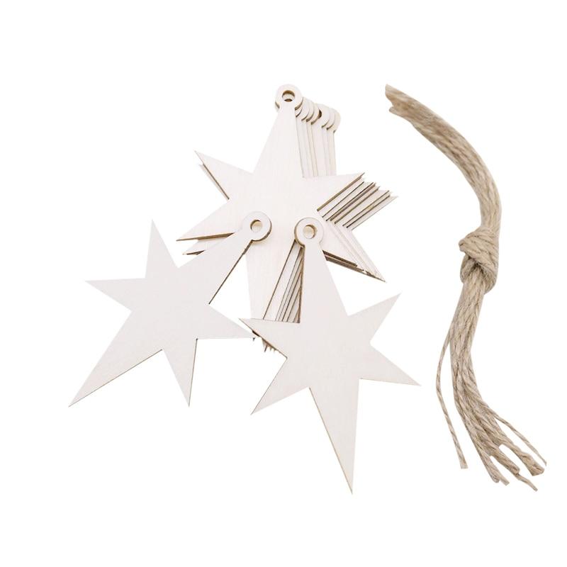 Lisslune | Wooden Christmas Tree Decorations (10 pieces)