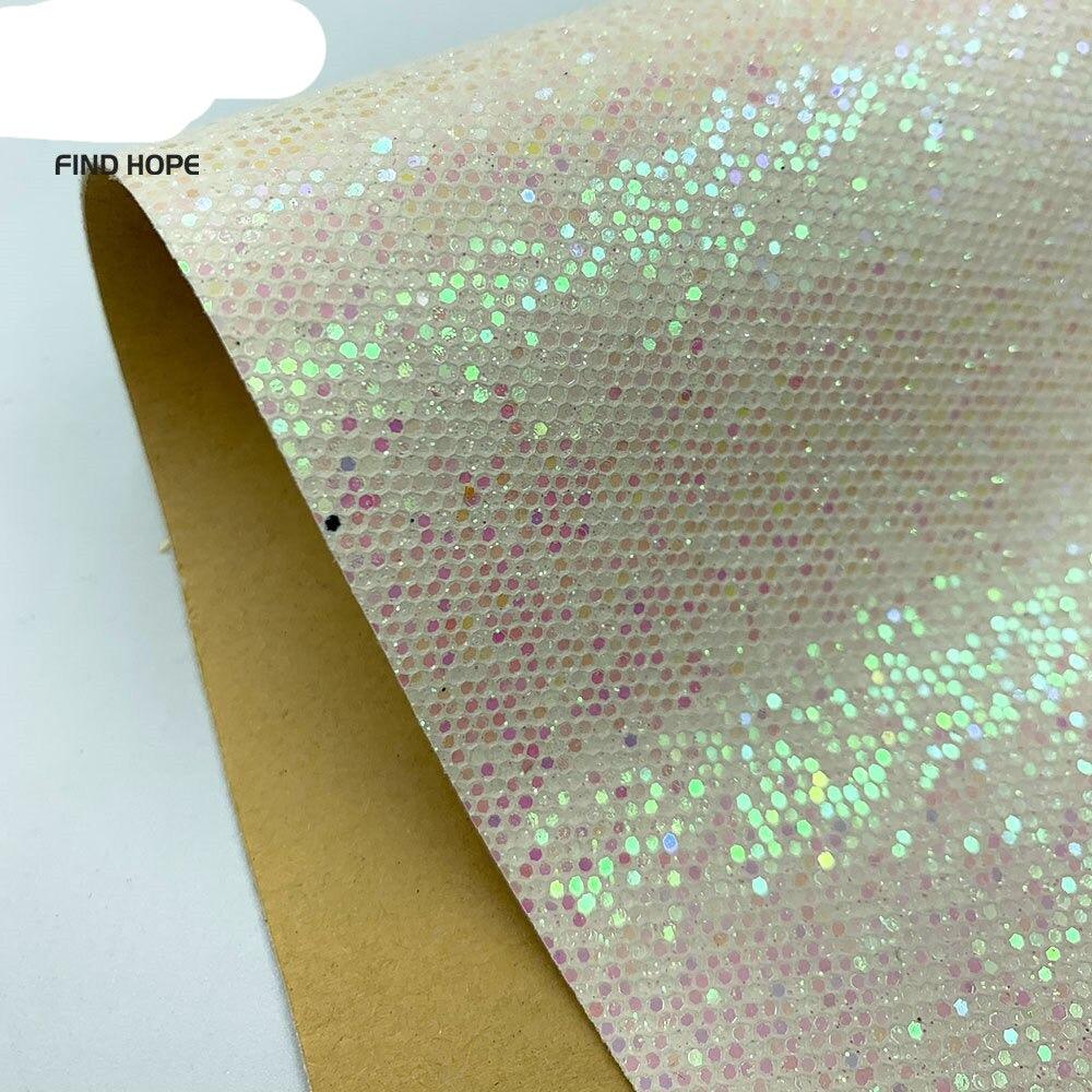 Lisslune | Sparkling Diamond Glitter Synthetic Leather Craft Sheets - Elevate your DIY projects