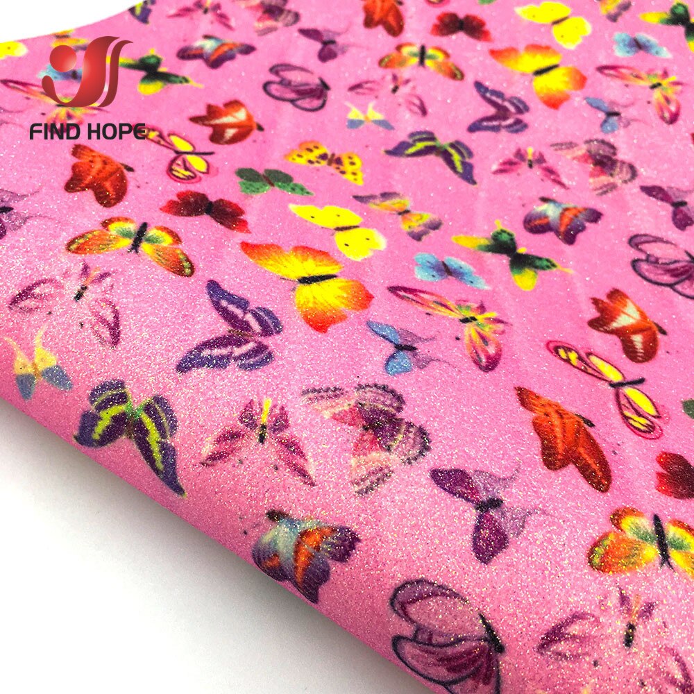 Lisslune | Glittery Rainbow Craft Fabric - 20x30cm Iridescent Art Supplies