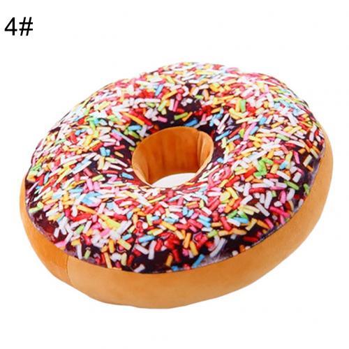Lisslune | Delightful 12-piece 3D donut plush cushion collection for cozy comfort