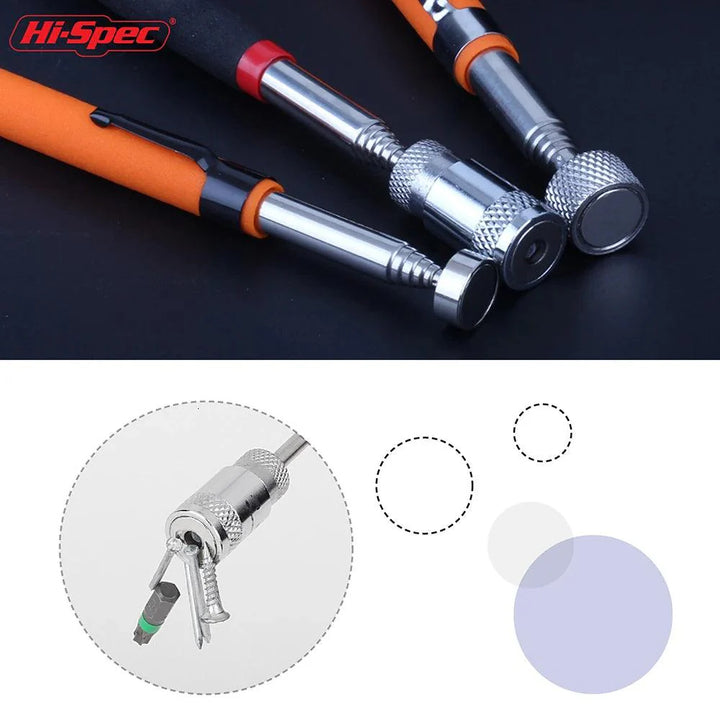 Lisslune | Heavy-Duty Telescopic Magnetic Pickup Tool - 8LB Capacity Stainless Steel Design