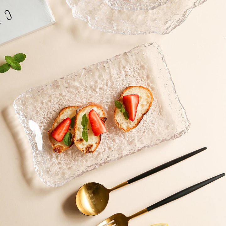 Lisslune | Nordic Frozen Style Glass Plates