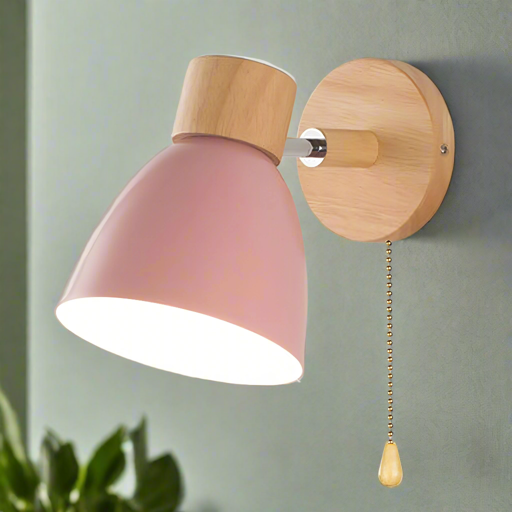 Lisslune | Scandinavian Inspired Wall Light with Easy Pull Switch