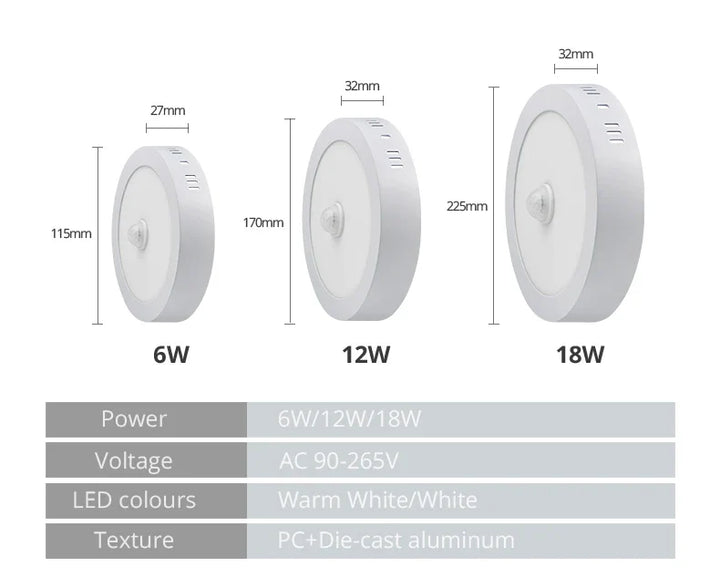 Lisslune | Motion Sensor LED Ceiling Lights – Smart Lighting for Your Home