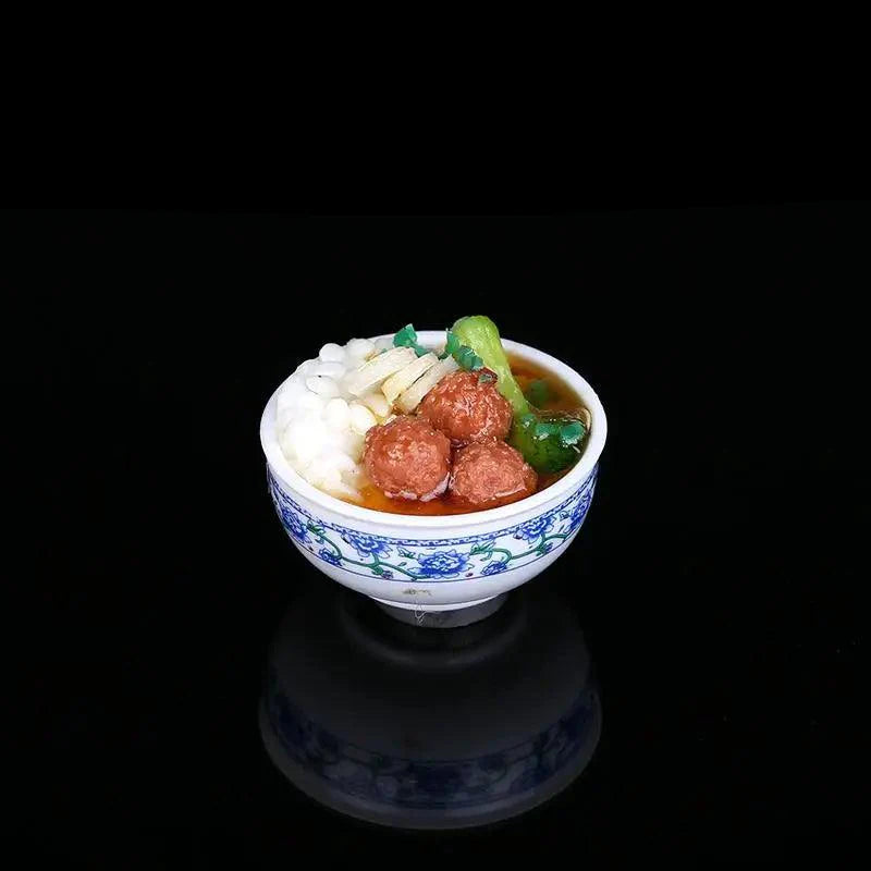 Lisslune | Enchanting Mini Chinese Cuisine Bowl Playset - Cute Decorative Items for Children and Home