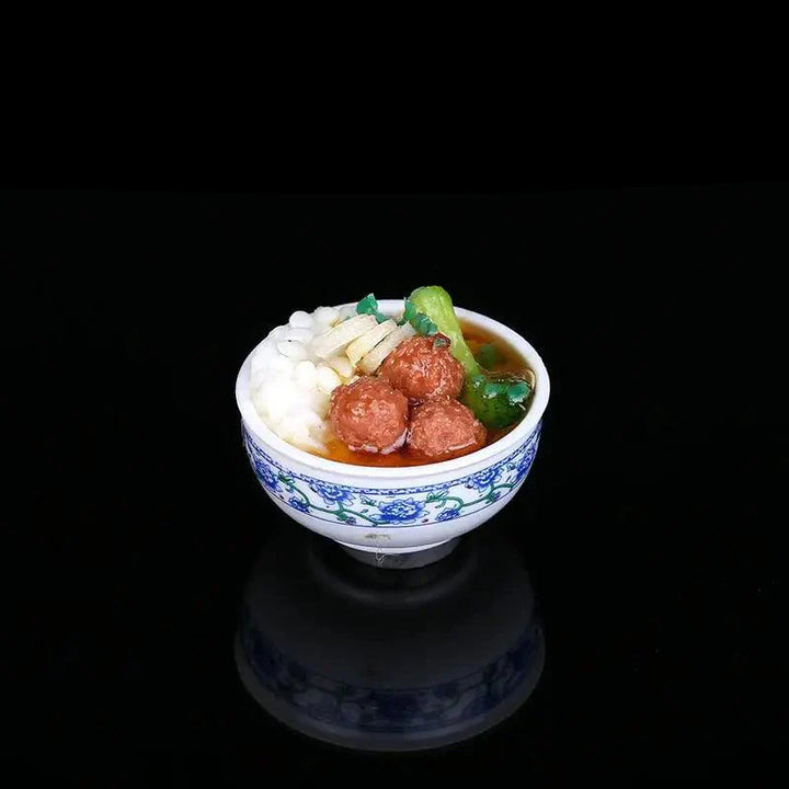 Lisslune | Enchanting Mini Chinese Cuisine Bowl Playset - Cute Decorative Items for Children and Home