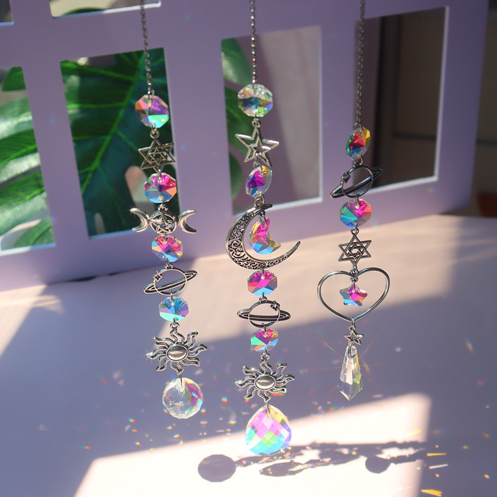 Lisslune | Dream Combo Symphony Crystal Wind Chime Moon Sun Catcher