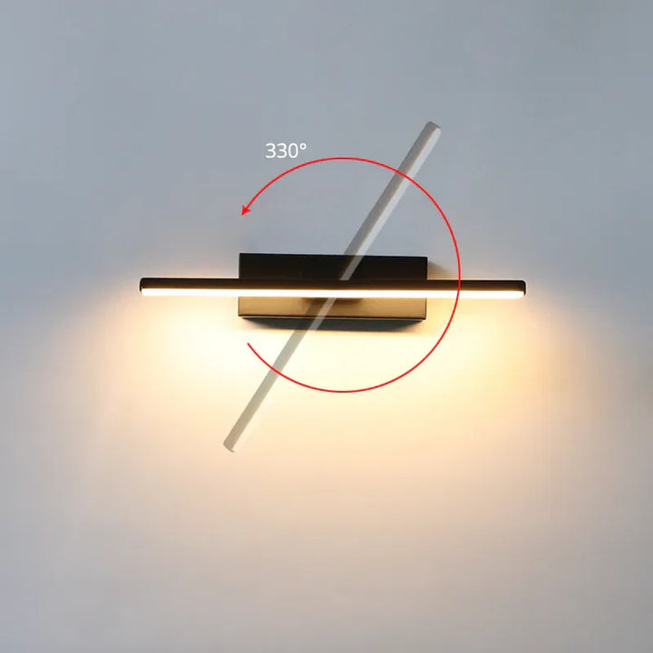 Lisslune | Modern rotating bedroom bedside wall lamp - Adjustable LED wall lamp socket