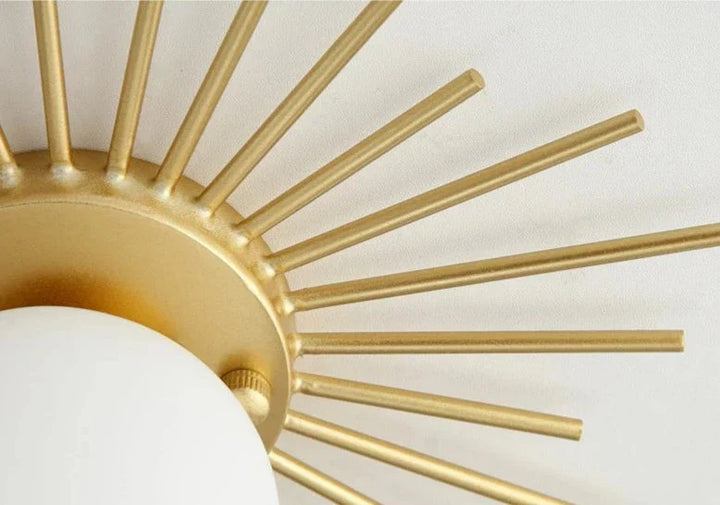 Lisslune | HaloBeam – Elegant Glass and Iron Wall Lamp for Classic Touch