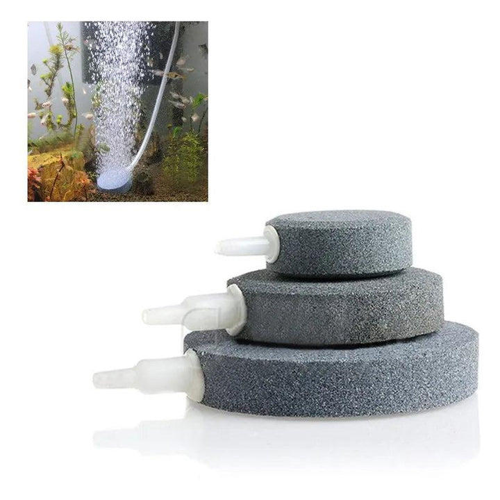 Lisslune | Aquarium Air Pump Oxygen Diffuser Disc - Bubble Stone for Fish Tank & Pond (4/6/8cm)