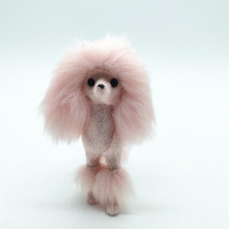Lisslune | Shady Pink Poodle Plushie: Enchanting Home Decor Piece