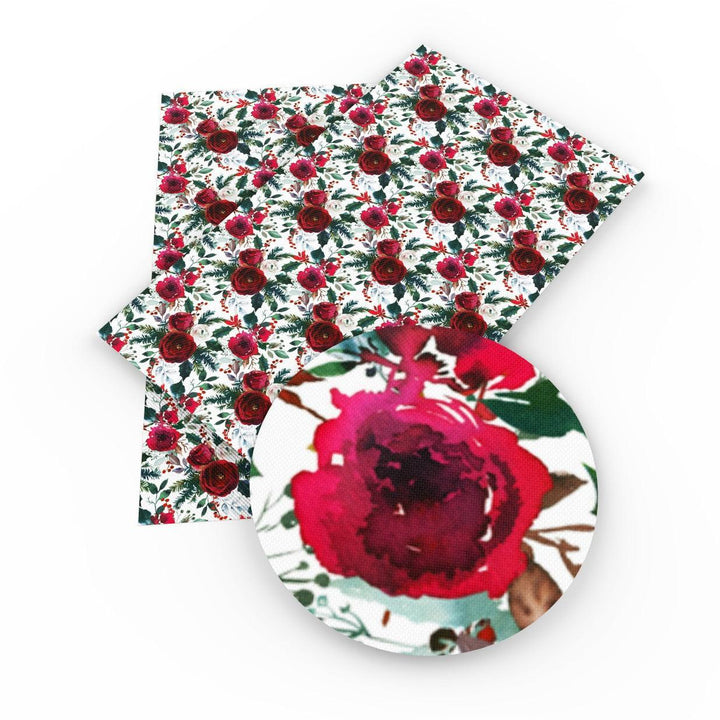 Lisslune | Vibrant Floral and Rainbow Faux Leather Craft Kit: Unleash your creativity