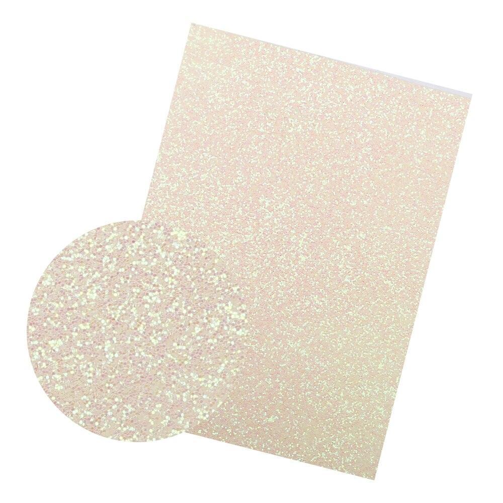 Lisslune | Iridescent Rainbow Glitter Synthetic Leather Leaves for Elegant DIY Masterpieces