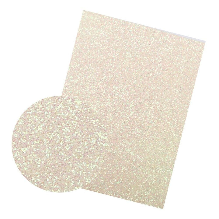 Lisslune | Iridescent Rainbow Glitter Synthetic Leather Leaves for Elegant DIY Masterpieces