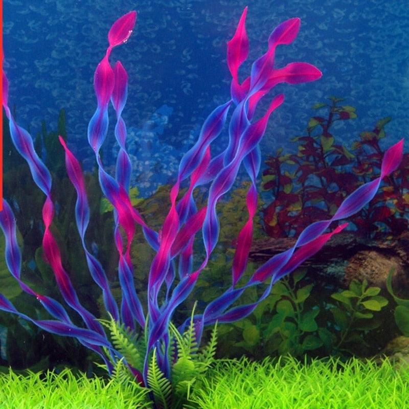 Lisslune | Vibrant Aquatic Plant Decoration Set with stable weighted base for thriving aquariums