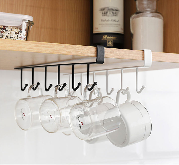 Lisslune | Kitchen Under Cabinet Organizer Hook Rack
