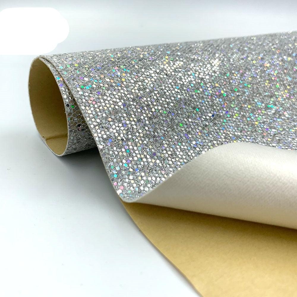 Lisslune | Sparkling Diamond Glitter Synthetic Leather Craft Sheets - Elevate your DIY projects