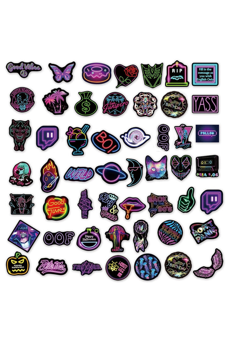 Lisslune | Neon Scrapbooking Sticker