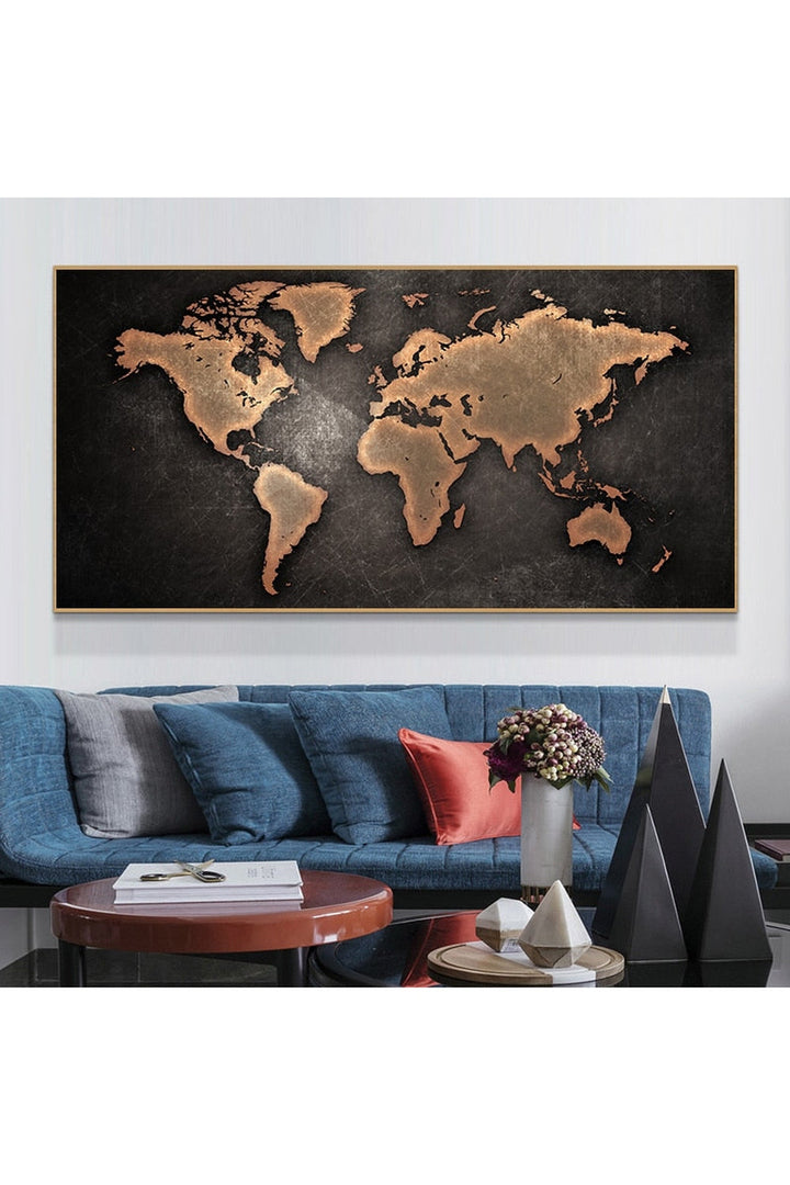Lisslune | Academy World Map Canvas