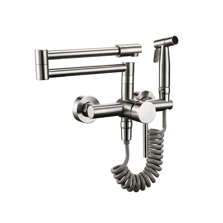Lisslune | Flexible Kitchen Tap with Pull-Out Spray – Stainless Steel Design