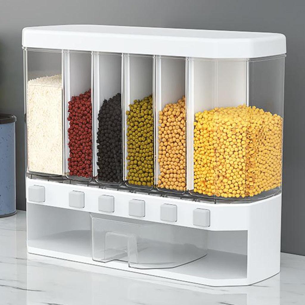 Lisslune | 6-Slot Wall-Mounted Food Storage Solution