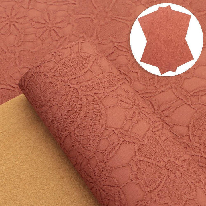 Lisslune | Chic Bloom: Premium Synthetic Leather Craft Sheets for Creative Expression