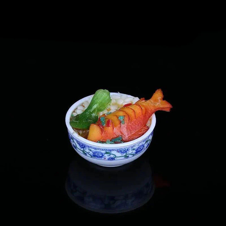 Lisslune | Enchanting Mini Chinese Cuisine Bowl Playset - Cute Decorative Items for Children and Home