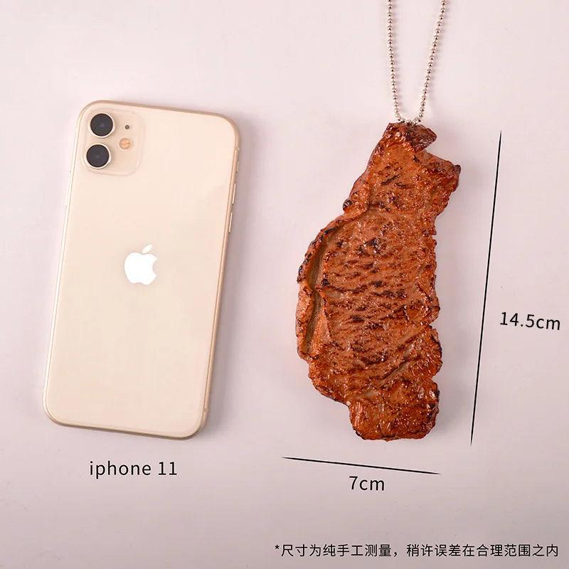 Lisslune | Realistic Miniature Steak Model for Dollhouses – Perfect Artificial Food Props for Creative Play and Photography