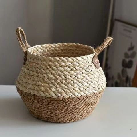 Lisslune | Bamboo Seagrass Storage Basket