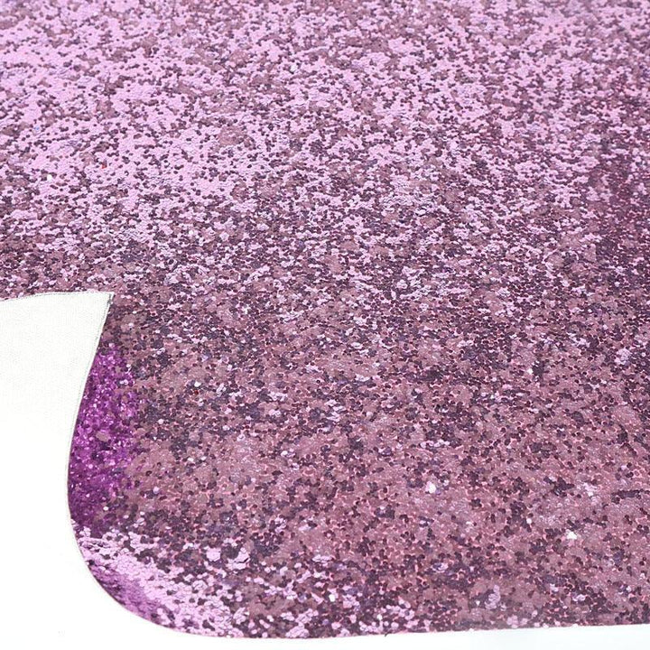 Lisslune | Sparkling Chunky Glitter Synthetic Leather Sheet - Ideal for creative DIY projects